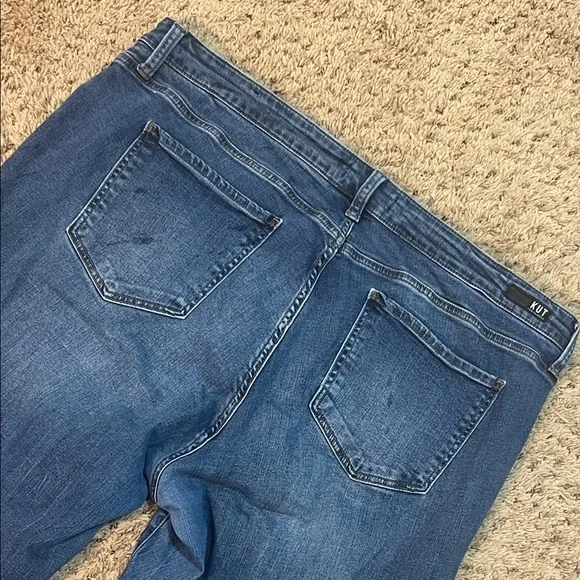 Kut from the Kloth Women's Dark Blue Skinny Ankle Jeans - Picture 9 of 12